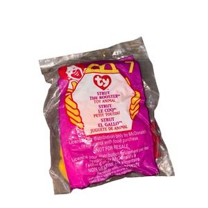 TY Teenie Beanie Strut The Rooster McDonald's Toy 1999 #7 New In Packaging